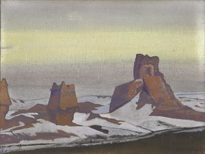 Nicholas Roerich - Ruins of a Chinese fort