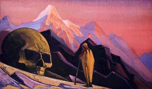 Nicholas Roerich - Issa and giant-s head
