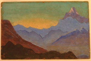 Nicholas Roerich - Sunrise in Himalayas