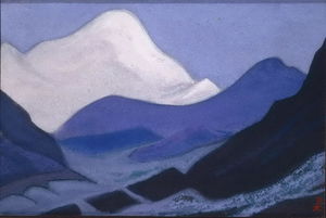 Nicholas Roerich - Kampa Dzong. Pink Peak.