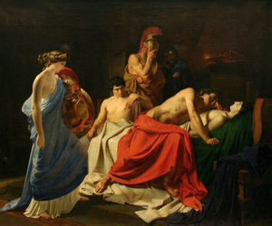Nikolai Ge - Achilles and the body of Patroclus