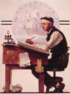 Norman Rockwell - Daydreaming Bookeeper (Adventure)