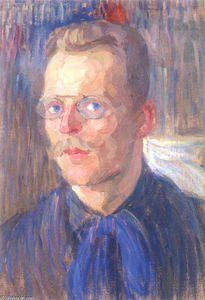Oleksandr Bogomazov (Alexander Bogomazov) - Self-portrait