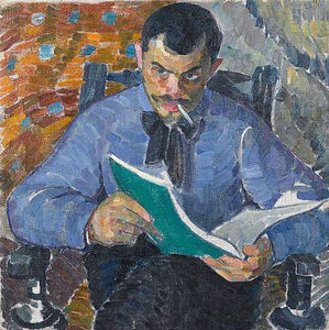 Oleksandr Bogomazov (Alexander Bogomazov) - Portrait of the painter Burdanov