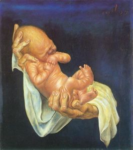 Otto Dix - Newborn Baby on Hands
