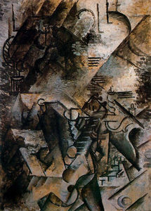 Pablo Picasso - Woman with guitar and piano