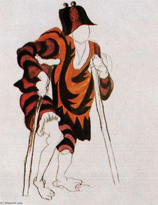 Pablo Picasso - Costume design for ballet --Tricorne--