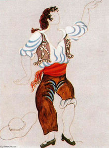 Pablo Picasso - -Costume design for ballet --Tricorne---