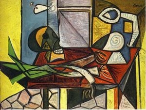Pablo Picasso - Skull and leeks
