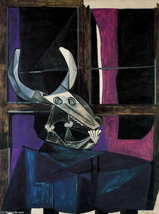 Pablo Picasso - Still life with skull of ox