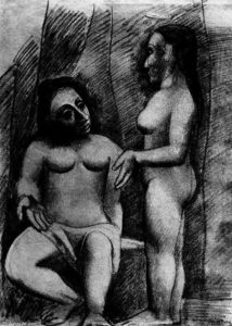Pablo Picasso - Seated nude and standing nude