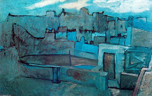 Pablo Picasso - The roofs of Barcelona