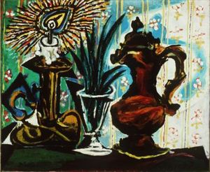 Pablo Picasso - Still life with candle