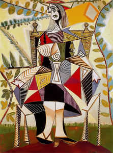 Pablo Picasso - Seated woman in garden