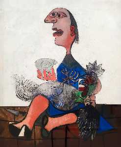 Pablo Picasso - Woman with cockerel