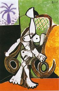 Pablo Picasso - Naked woman in rocking chair