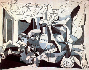 Pablo Picasso - The mass grave