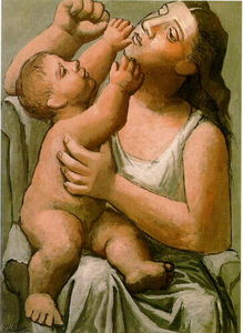 Pablo Picasso - Mother and child