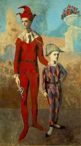 Pablo Picasso - Acrobat and young harlequin
