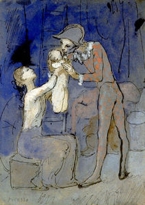 Pablo Picasso - Harlequin-s family