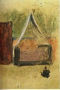 Pablo Picasso - Bed with mosquito nets