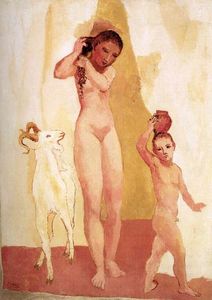 Pablo Picasso - Girl and goat