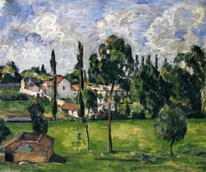 Paul Cezanne - Landscape with Waterline
