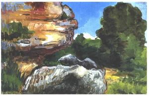 Paul Cezanne - Rocks