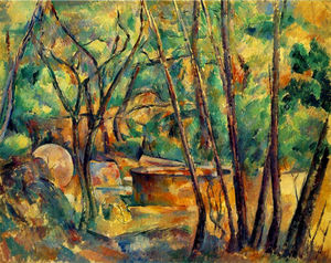 Paul Cezanne - Millstone and Cistern Under Trees