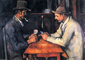  Artwork Replica The Card Players, 1893 by Paul Cezanne (1839-1906, France) | WahooArt.com