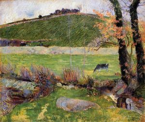 Paul Gauguin - Meadow at the banks of Aven
