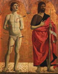 Piero Della Francesca - St. Sebastian and John the Baptist