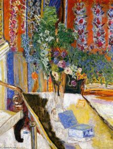 Pierre Bonnard - Interior with Flowers