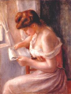 Pierre-Auguste Renoir - A girl reading
