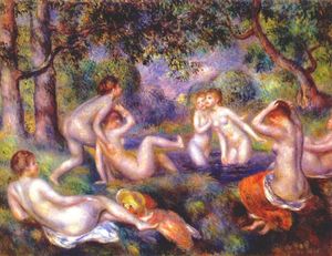 Pierre-Auguste Renoir - Bathers in the forest