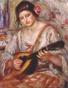 Pierre-Auguste Renoir - Girl with a mandolin