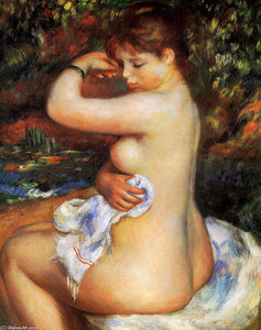 Pierre-Auguste Renoir - After the Bath - (buy famous paintings)