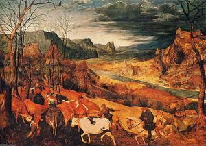 Pieter Bruegel The Elder - The Return of the Herd (Autumn)
