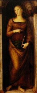  Paintings Reproductions Polyptych Annunziata (St. Helena) by Vannucci Pietro (Le Perugin) (1446-1523) | WahooArt.com