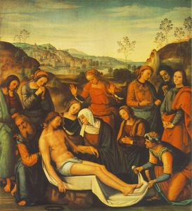 Vannucci Pietro (Le Perugin) - The Mourning of the Dead Christ (Deposition)
