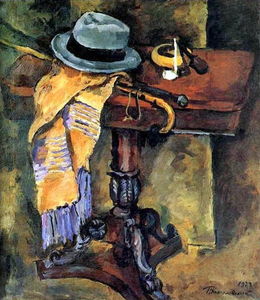 Pyotr Konchalovsky - Still Life. Table with a hat.