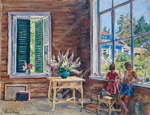 Pyotr Konchalovsky - Children in the studio
