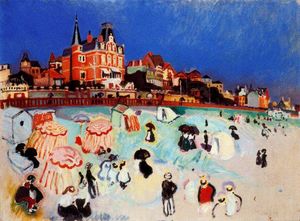 Raoul Dufy - The Beach of Sainte-Adresse