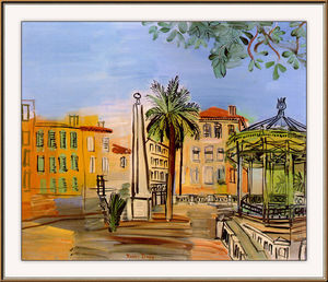 Raoul Dufy - The square in Hyeres