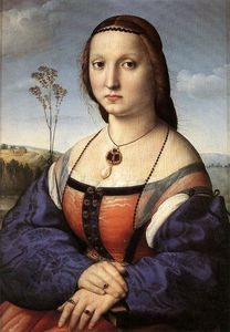 Raphael (Raffaello Sanzio Da Urbino) - Portrait of Maddalena Doni