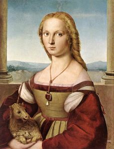 Raphael (Raffaello Sanzio Da Urbino) - Portrait of a Lady with a Unicorn