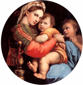 Raphael (Raffaello Sanzio Da Urbino) - The Madonna of the Chair