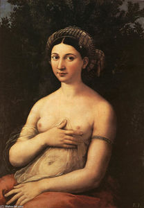 Raphael (Raffaello Sanzio Da Urbino) - The Portrait of a Young Woman (La fornarina)