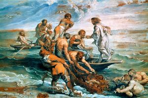 Raphael (Raffaello Sanzio Da Urbino) - Miraculous Draught of Fishes