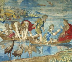 Raphael (Raffaello Sanzio Da Urbino) - The Miraculous Draught of Fishes (cartoon for the Sistine Chapel)